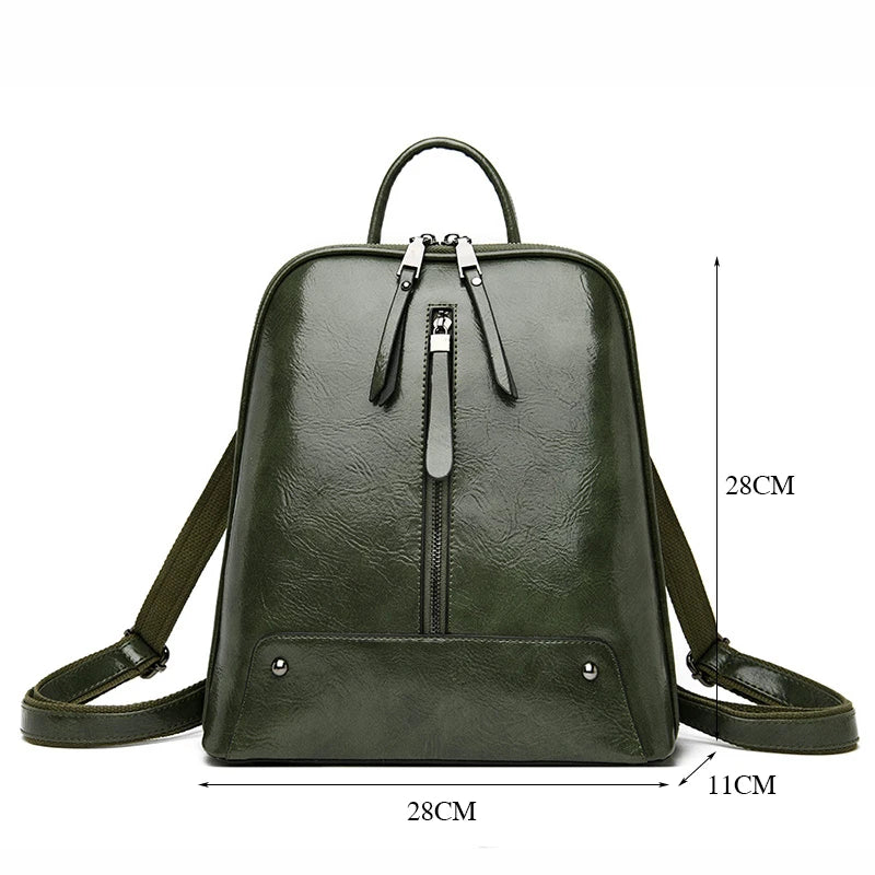 Women Leather Backpack Fashion Backpack Purse Female Travel Shoulder Bag Large Capacity School Bags for Teenage Girl Sac a Dos