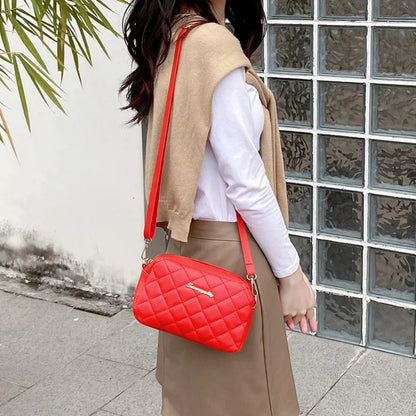 Bolso bandolera pequeño con borlas para mujer, bolso de hombro femenino con bordado de línea de tendencia, cadena de moda, bolsos cruzados para mujer 2024