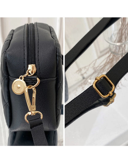 Bolso bandolera pequeño con borlas para mujer, bolso de hombro femenino con bordado de línea de tendencia, cadena de moda, bolsos cruzados para mujer 2024